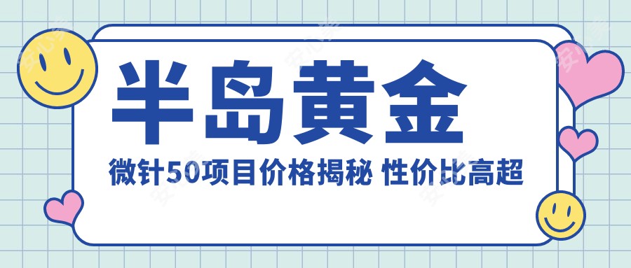 半岛黄金微针50项目价格揭秘 性价比高超值选择